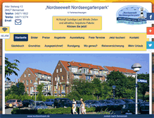 Tablet Screenshot of nordseewelt-nordseegartenpark.de